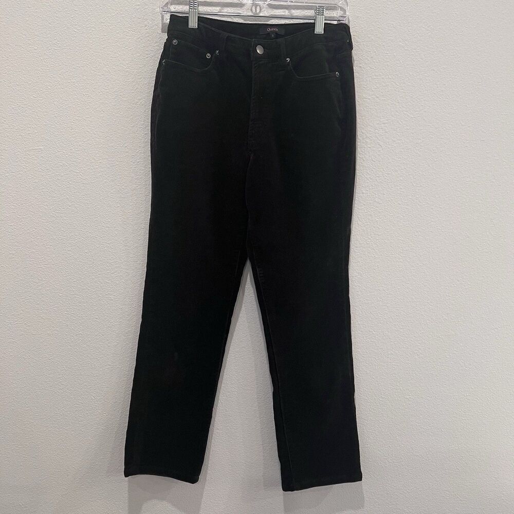 Quince Women’s Organic Stretch Corduroy Straight Leg Pants 2 Preppy Academia - Picture 2 of 10
